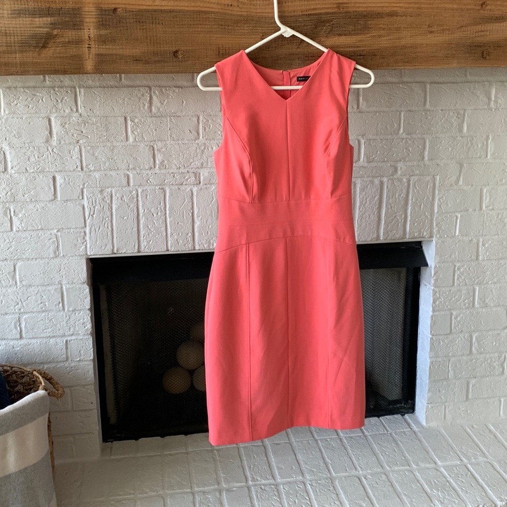 White House Black Market Coral color dress - Size 6